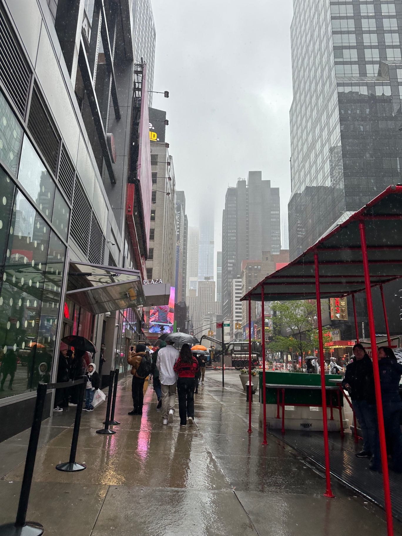 A rainy day in the Theater District