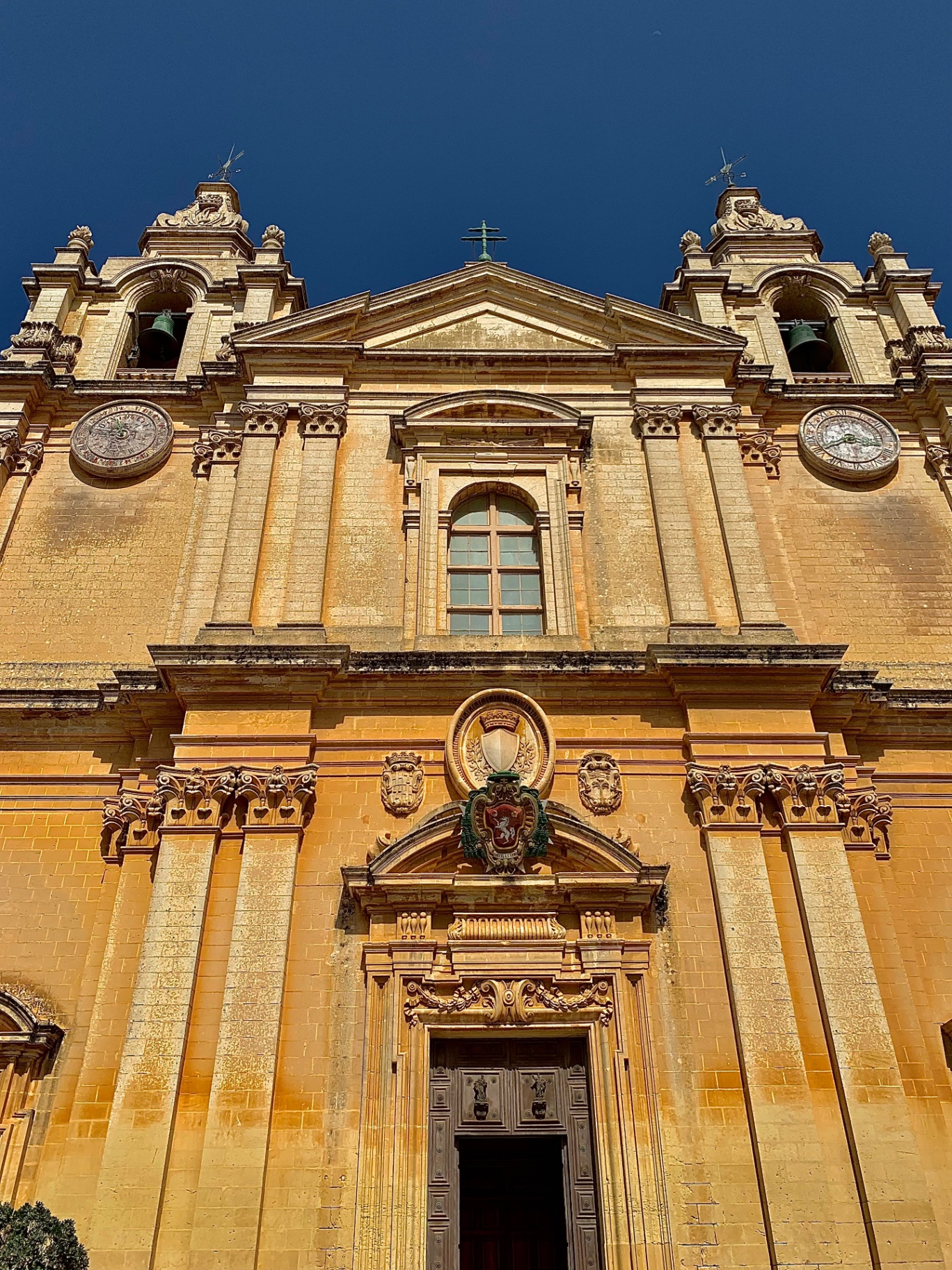 St Paul's Cathedral façade in Mdina