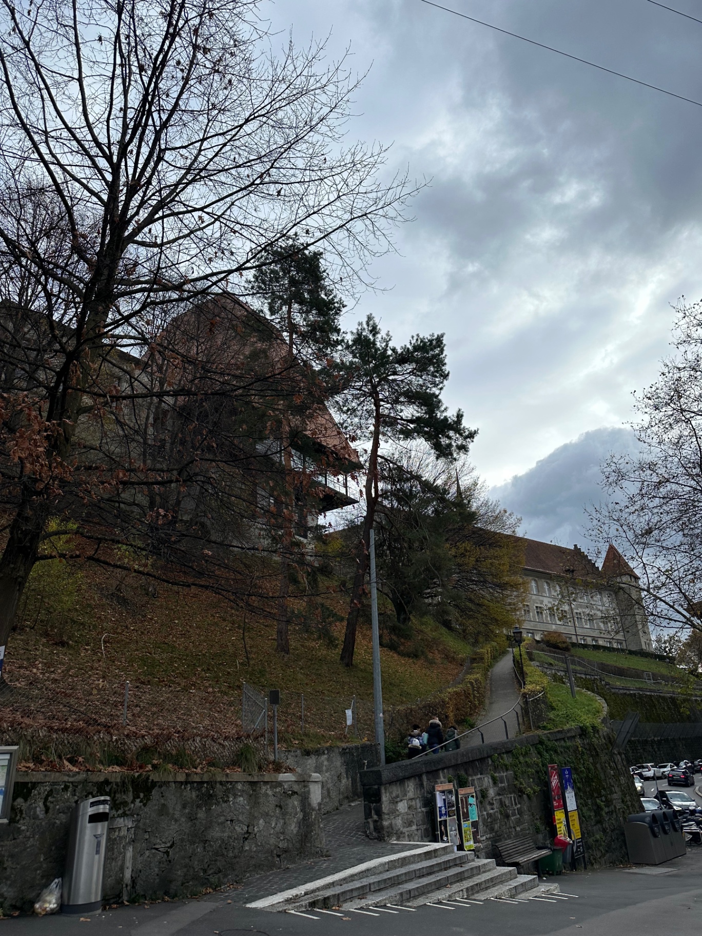 Steep hillside lanes above the city